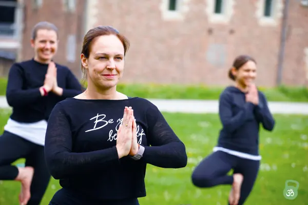 Ontspannen afsluiting van de les met mindfulness